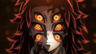 Upper Moon 1's appearance in the anime adaptation (Image Source: Studio Ufotable)
